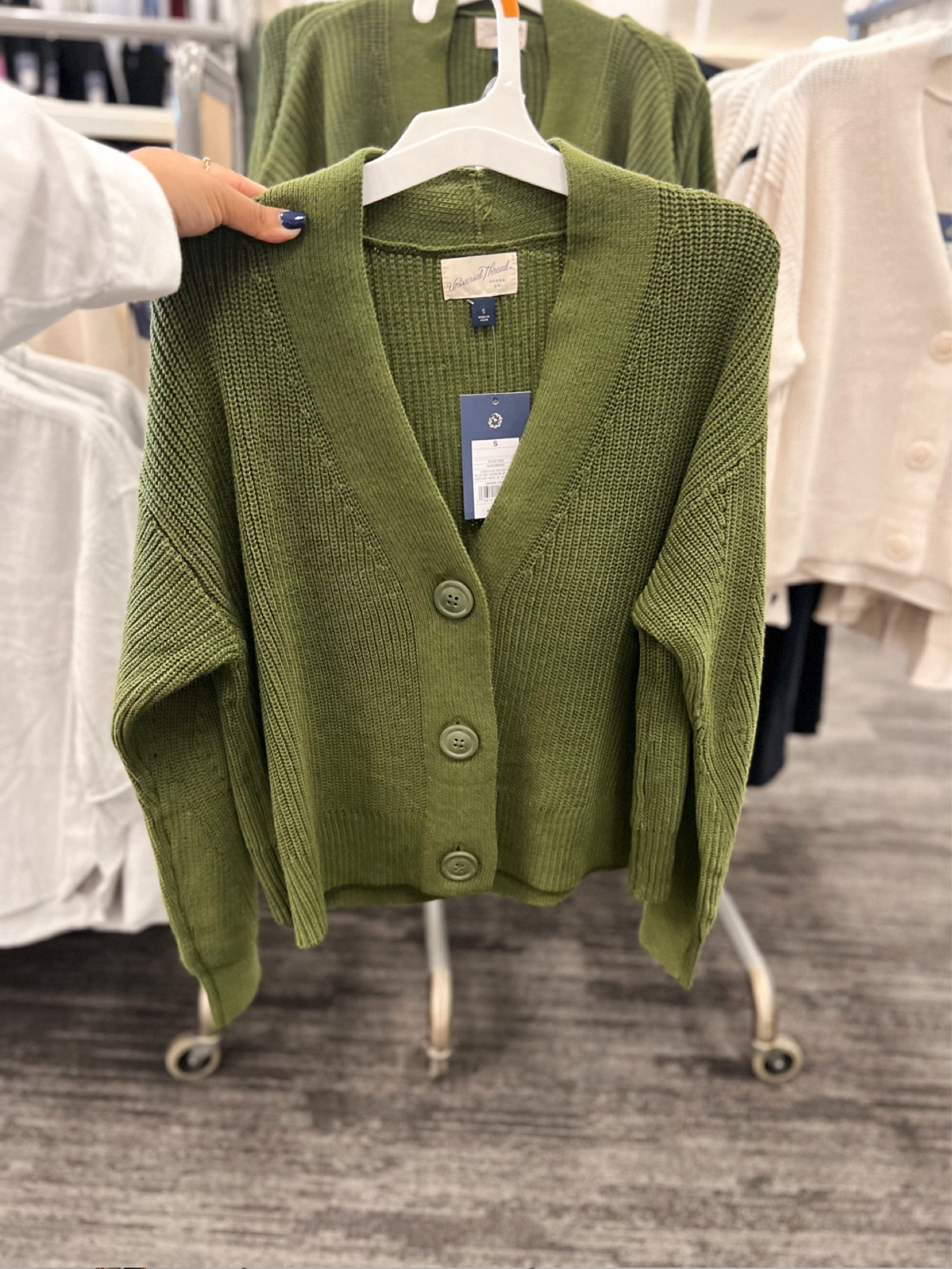 トップス RAINMAKER24ss DOUGI CARDIGAN GREEN RAINMAKER24ss DOUGI CARDIGAN GREEN