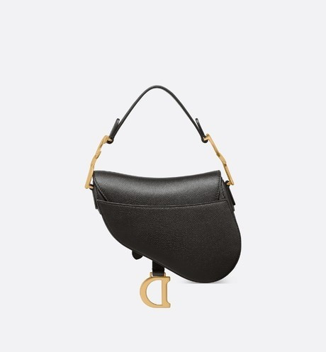 Mini Saddle Bag Black Grained Calfskin - Bags - Women's Fashion | DIOR | Dior Beauty (US)