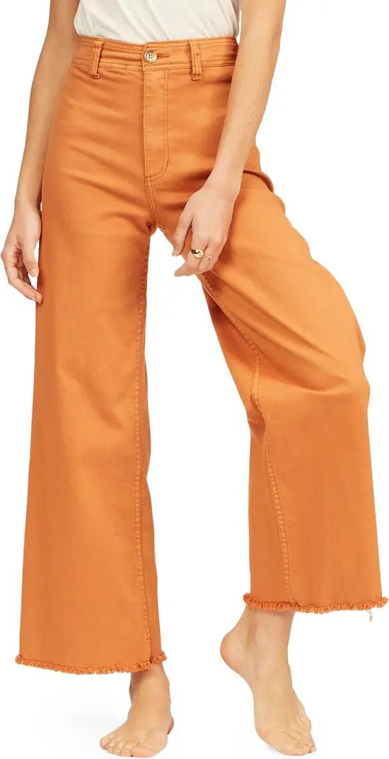 Free Fall Stretch Crop Wide Leg Pants | Nordstrom