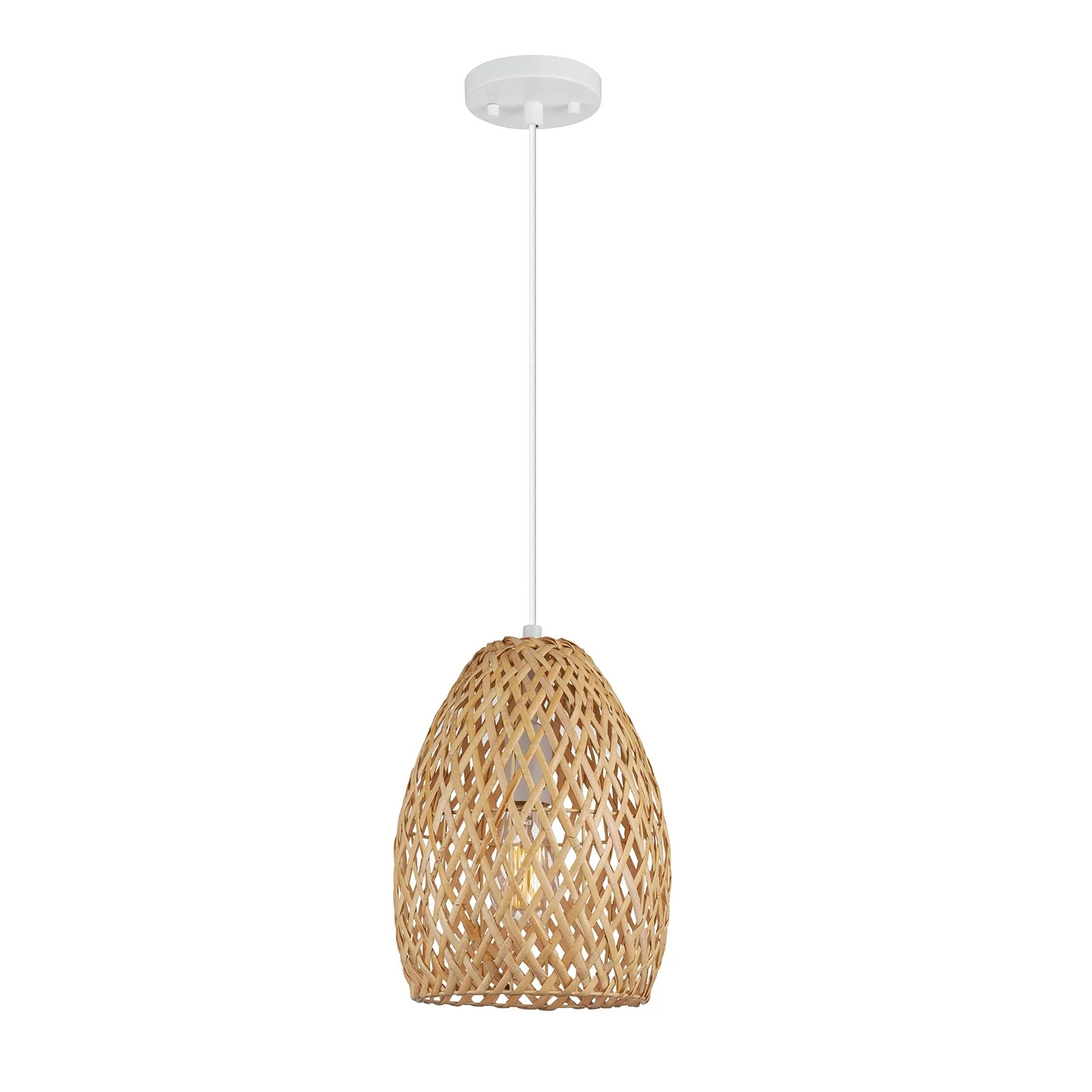 Novogratz x Globe Rio 1-Light Light Twine Shade Pendant Light, 61090 - Walmart.com | Walmart (US)