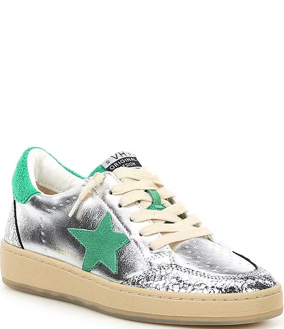 Vintage Havana Denisse Metallic Leather Collegiate Sneakers | Dillard's | Dillard's