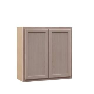 Hampton Bay Hampton Unfinished Recessed Panel Stock Assembled Wall Kitchen Cabinet (30in. x 30 in... | The Home Depot
