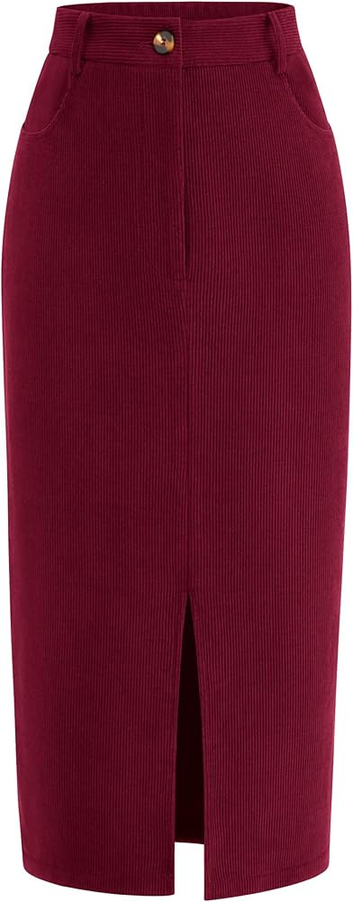 PRETTYGARDEN Women's Fall Midi Pencil Skirts Dressy Casual Work Office High Waisted Trendy Winter... | Amazon (US)