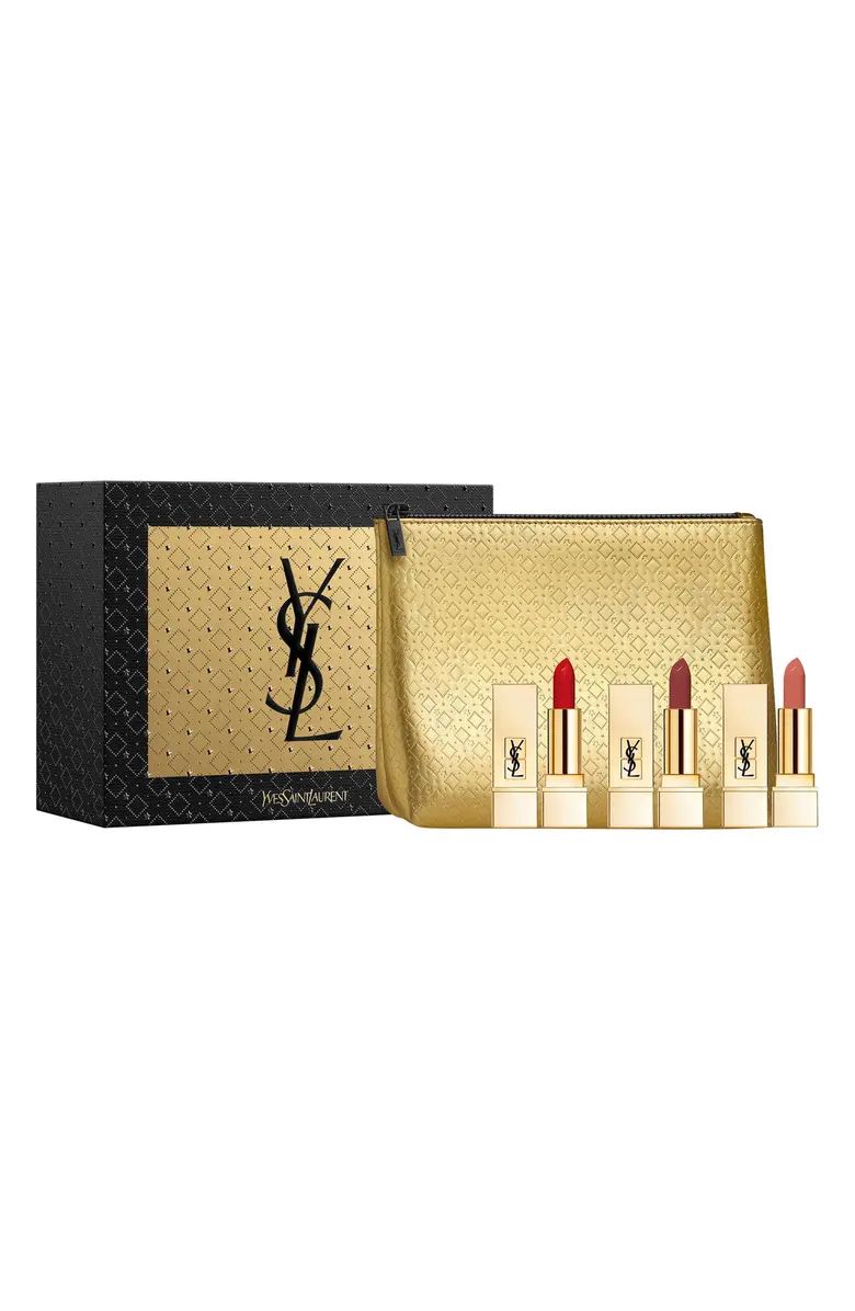 Mini Rouge Pur Couture Satin Lipstick Trio USD $62 Value | Nordstrom