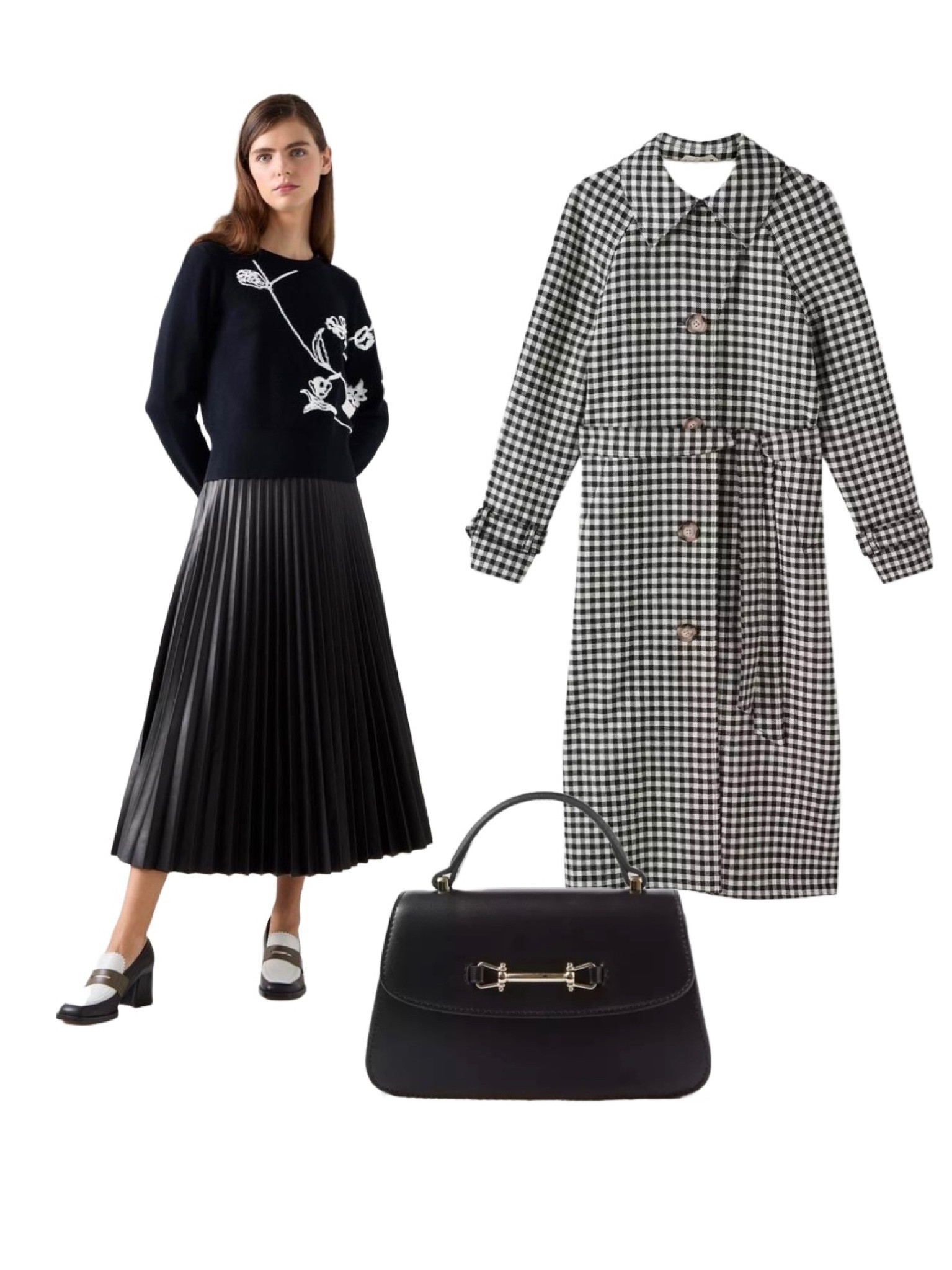 Playful AW24 Monochrome! These LK Bennett London pieces are elegant with a touch of fun! Style the Henrietta Flower Jumper and Laurie Black Pleated Skirt with the Joss Chunky Heeled Loafer and Alexa Virgin Wool Gingham Trench. The finishing touch is the Amoris Black Crossbody Top Handle Bag. Use my code REBECCALIPKINAUTHOR15 for a 15% discount on full price styles at LK Bennett.com 

#LTKuk #LTKluxury #LTKautumn