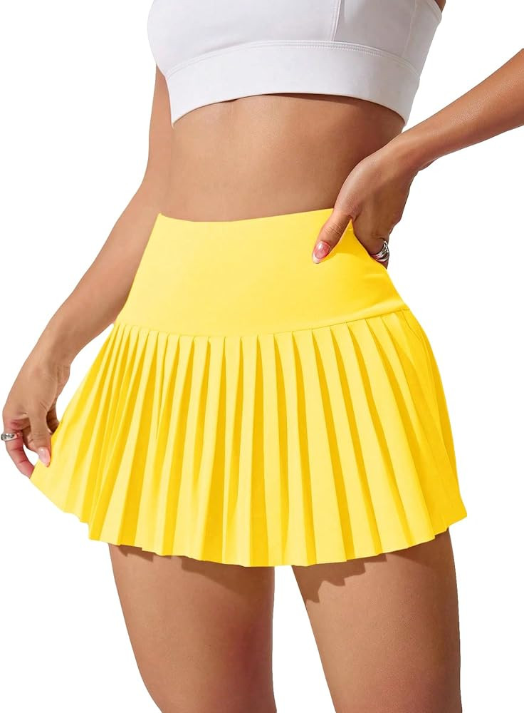 COZYEASE Basic Pleated Skirts for Women High Waisted Tennis Golf Sports Skorts with Pocket Casual... | Amazon (US)