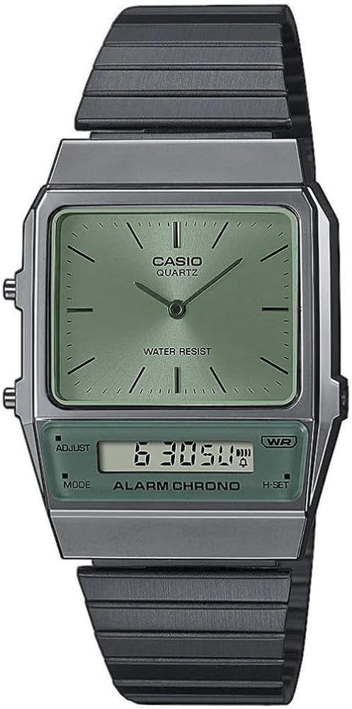 Casio Men Analogue-Digital Quartz Watch with Stainless Steel Strap AQ-800ECGG-3AEF | Amazon (UK)