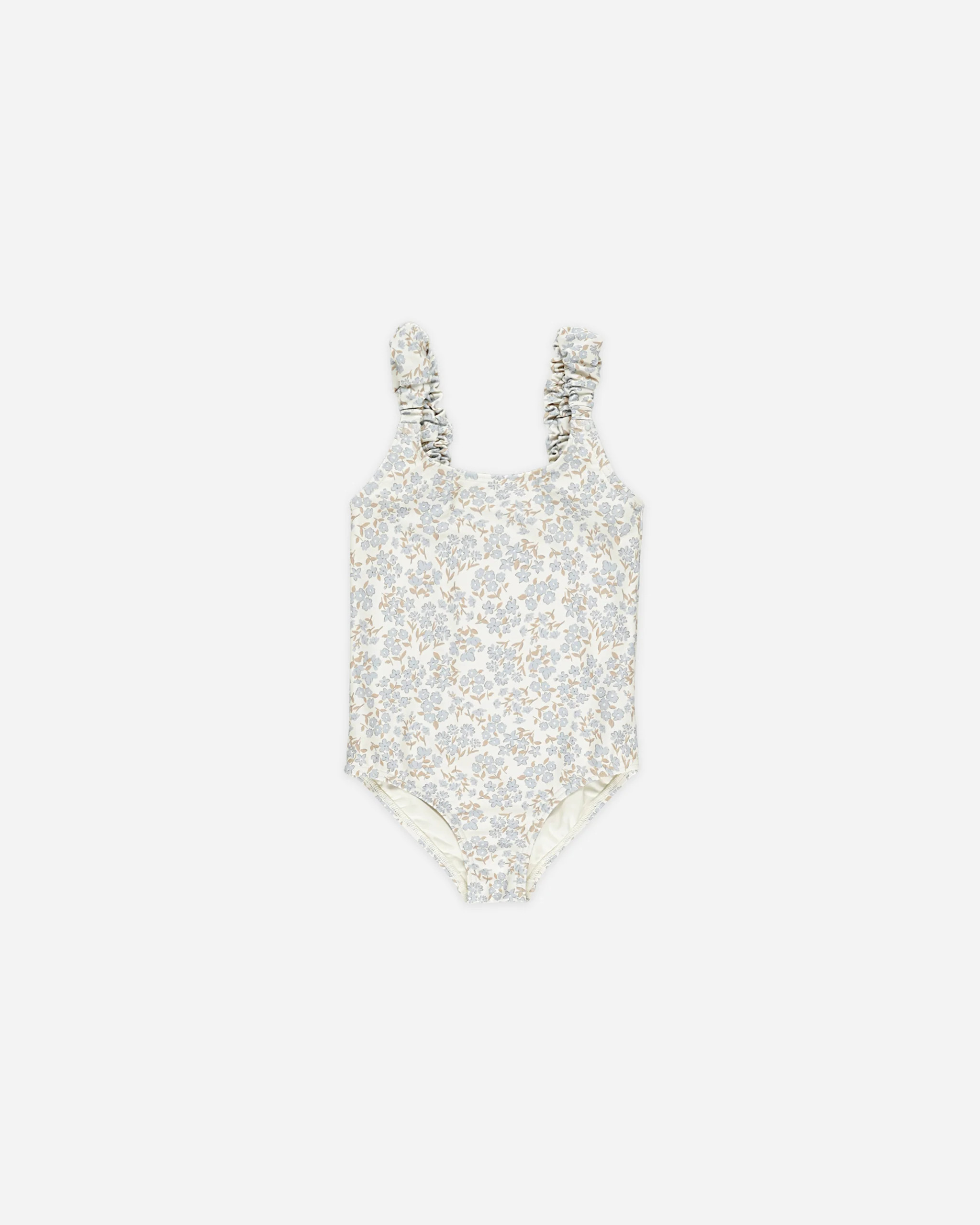 Scrunch One-Piece || Blue Ditsy | Rylee + Cru