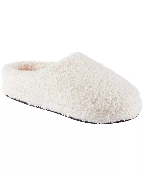 Women's Memory Foam Berber Fiona Comfort Hoodback Slippers | Macy's