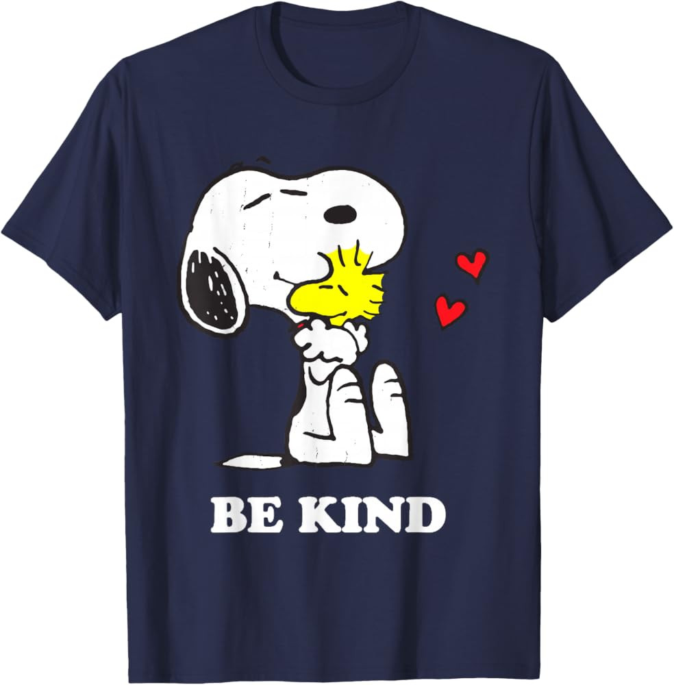 Peanuts Snoopy Hugging Woodstock Be Kind T-Shirt | Amazon (US)
