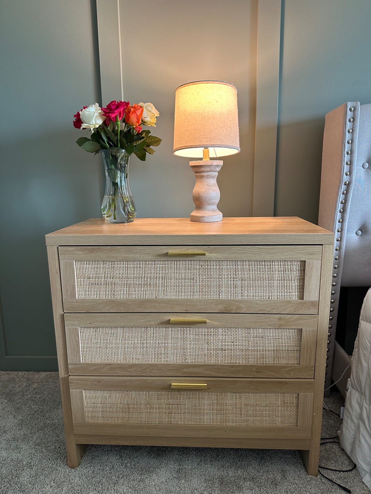 My oversized side tables are gorgeous! They are huge and the rattan detail makes them look so high end 

#LTKHome #LTKStyleTip