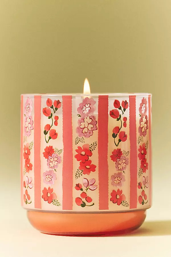 Fruity Vanilla & Dark Plum Boxed Glass Candle | Anthropologie (US)