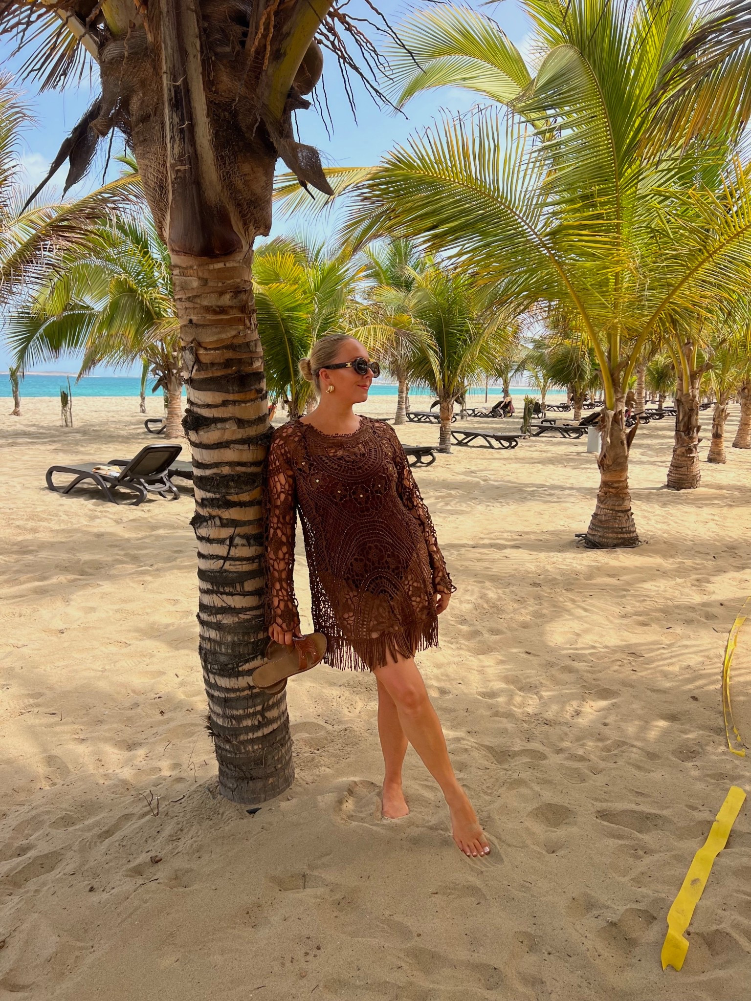 Cape Verde pool/beach outfit, 
River Island beach coverup, celine sandals and sunglasses, Amazon clutch bag 

#LTKuk #LTKeurope #LTKsummer