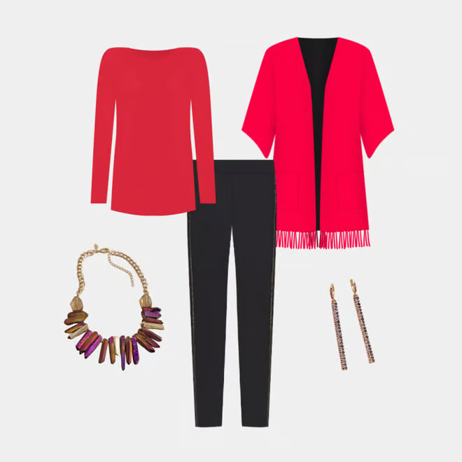 Reversible Fringed Ruana Wrap | Chico's