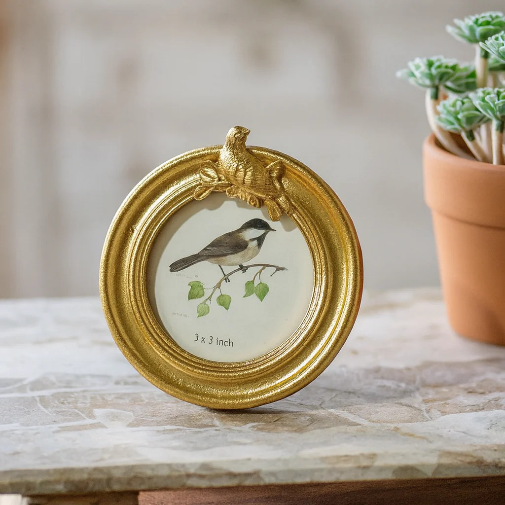 Round Photo Frame 3x3 | River Chic Designs