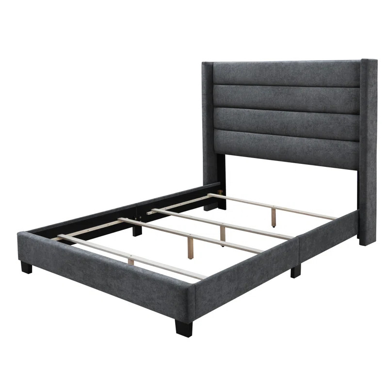 Brantley Tufted Wingback Upholstered Bed Frame | Wayfair North America