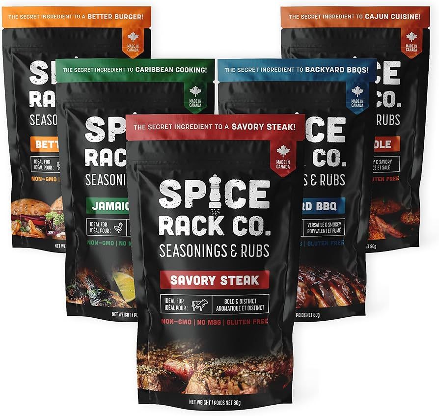 BBQ Spices And Rubs Gift Set - Spice Rack Co BBQ Rubs And Spices Gift Set, Grilling Smoker Spices... | Amazon (CA)