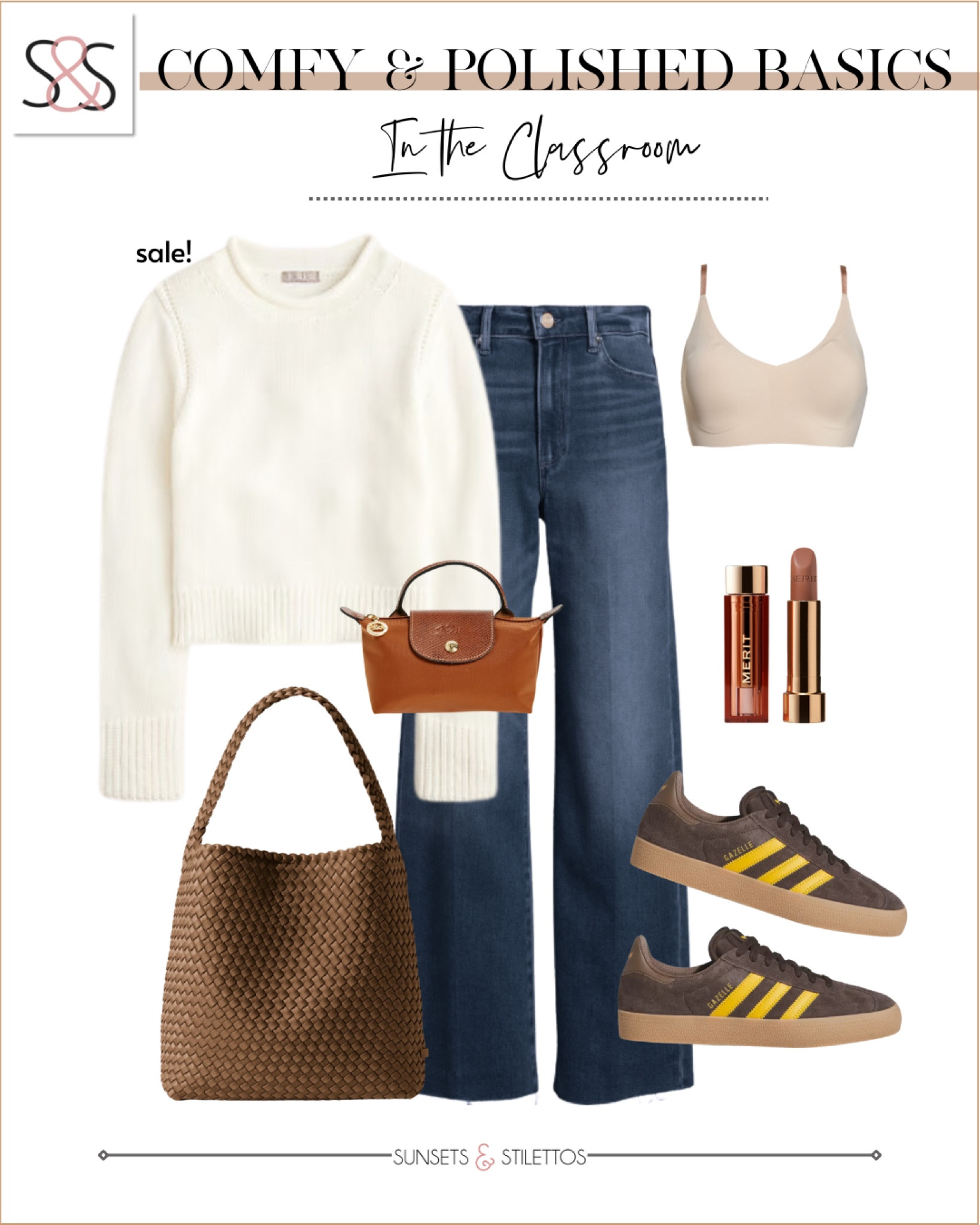 Loving this ivory sweater with dark denim wide leg jeans for winter! 

Sunsets and Stilettos, workwear, adidas sneakers 

#LTKFindsUnder50 #LTKSaleAlert #LTKSeasonal