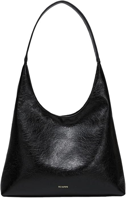 Brown Suede Bag for Women, Leopard Print Tote, Vegan Leather Purse, Large Slouchy Shoulder Hobo H... | Amazon (US)