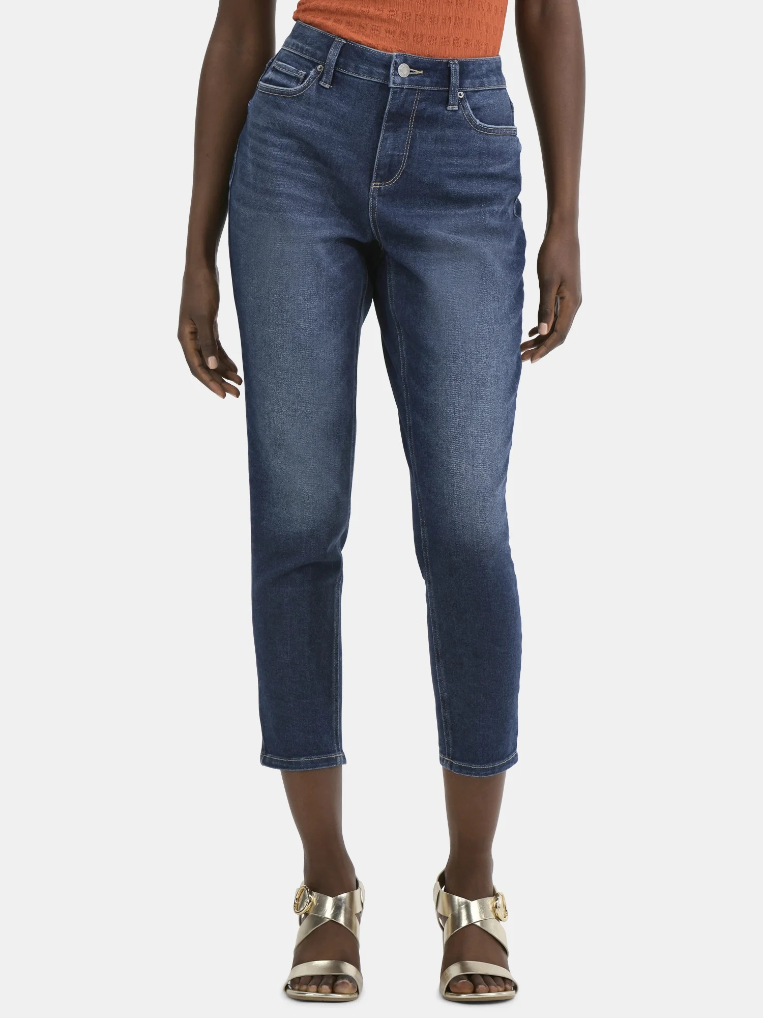 Time and Tru Women's High Rise Mom Jeans, 27" Inseam, Sizes 0-20 | Walmart (US)