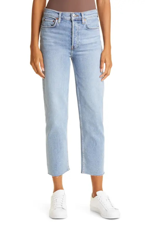 Re/Done Originals High Waist Stovepipe Jeans in Mid 90S at Nordstrom, Size 27 | Nordstrom