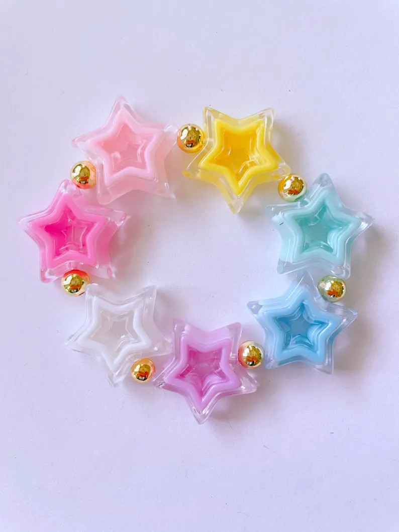 Handmade Bright Stars Bracelet - Adjustable | Etsy (Global)