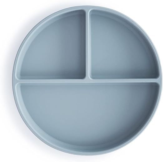 mushie Silicone Suction Plate | BPA-Free Non-Slip Design (Powder Blue) | Amazon (US)