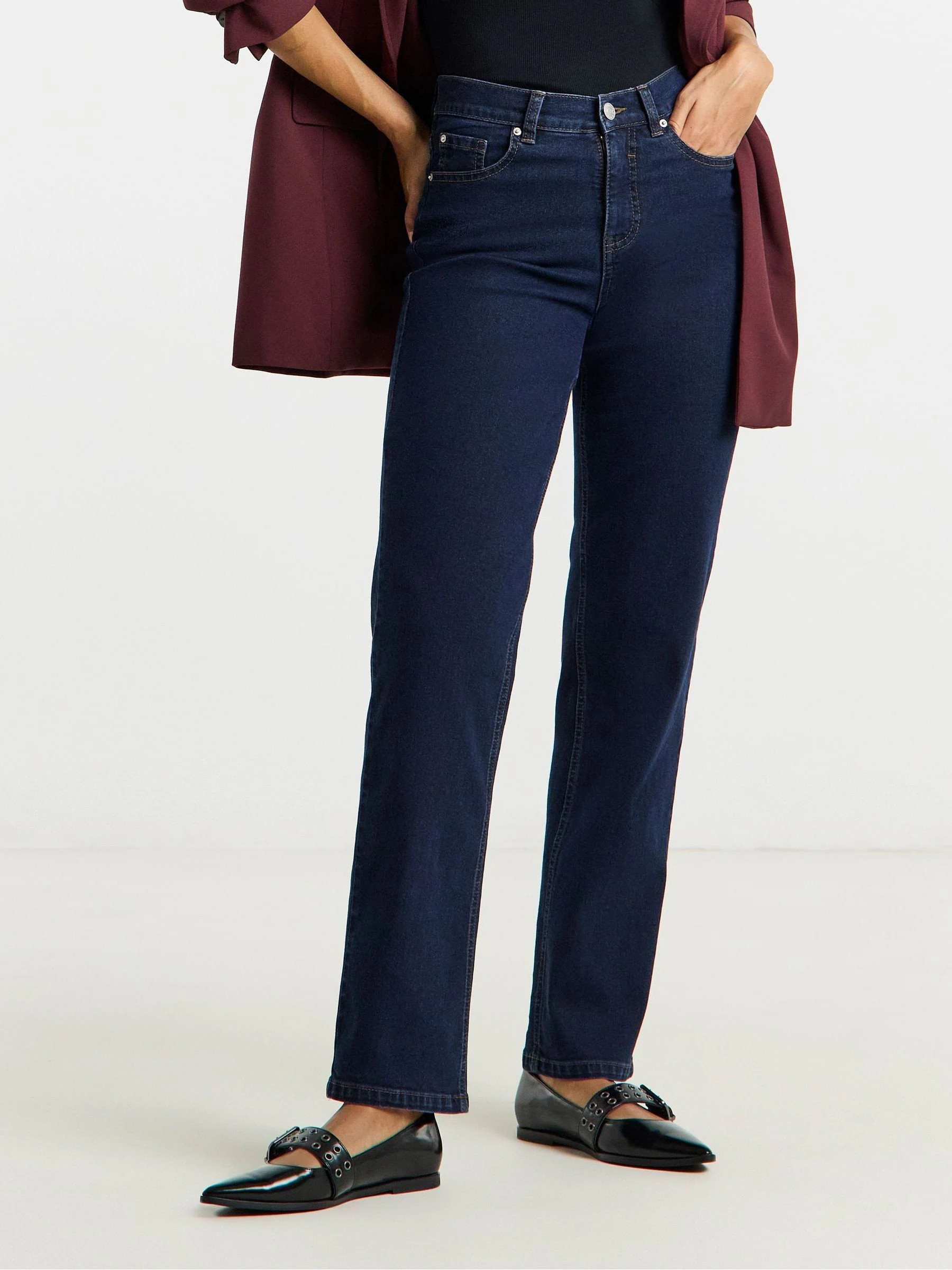 simplybe Simply Be Blue 24/7 Straight Leg Jeans | Next US