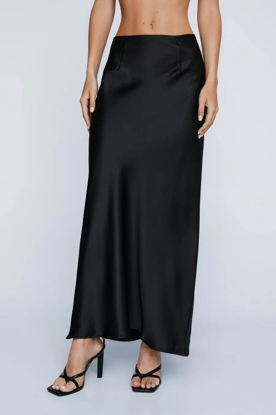 Petite Bias Cut Satin Maxi Skirt | Nasty Gal US