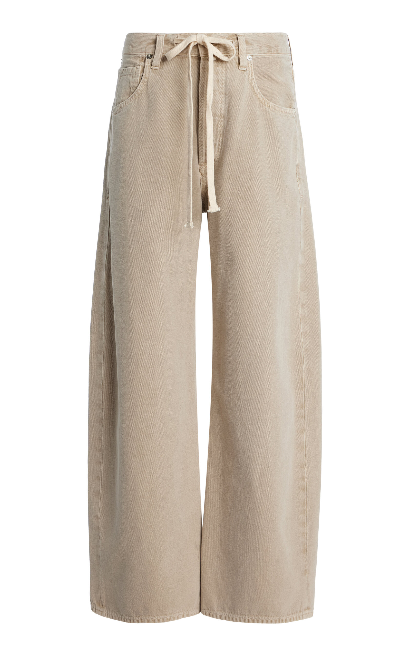 Brynn Drawstring Rigid Low-Rise Wide-Leg Jeans | Moda Operandi (Global)