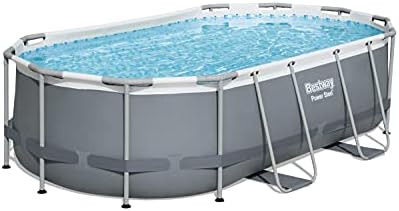 Summer Waves 14 Foot x 48 Inch Round Metal Frame Above Ground Outdoor Swimming Pool Set with Ladd... | Amazon (US)