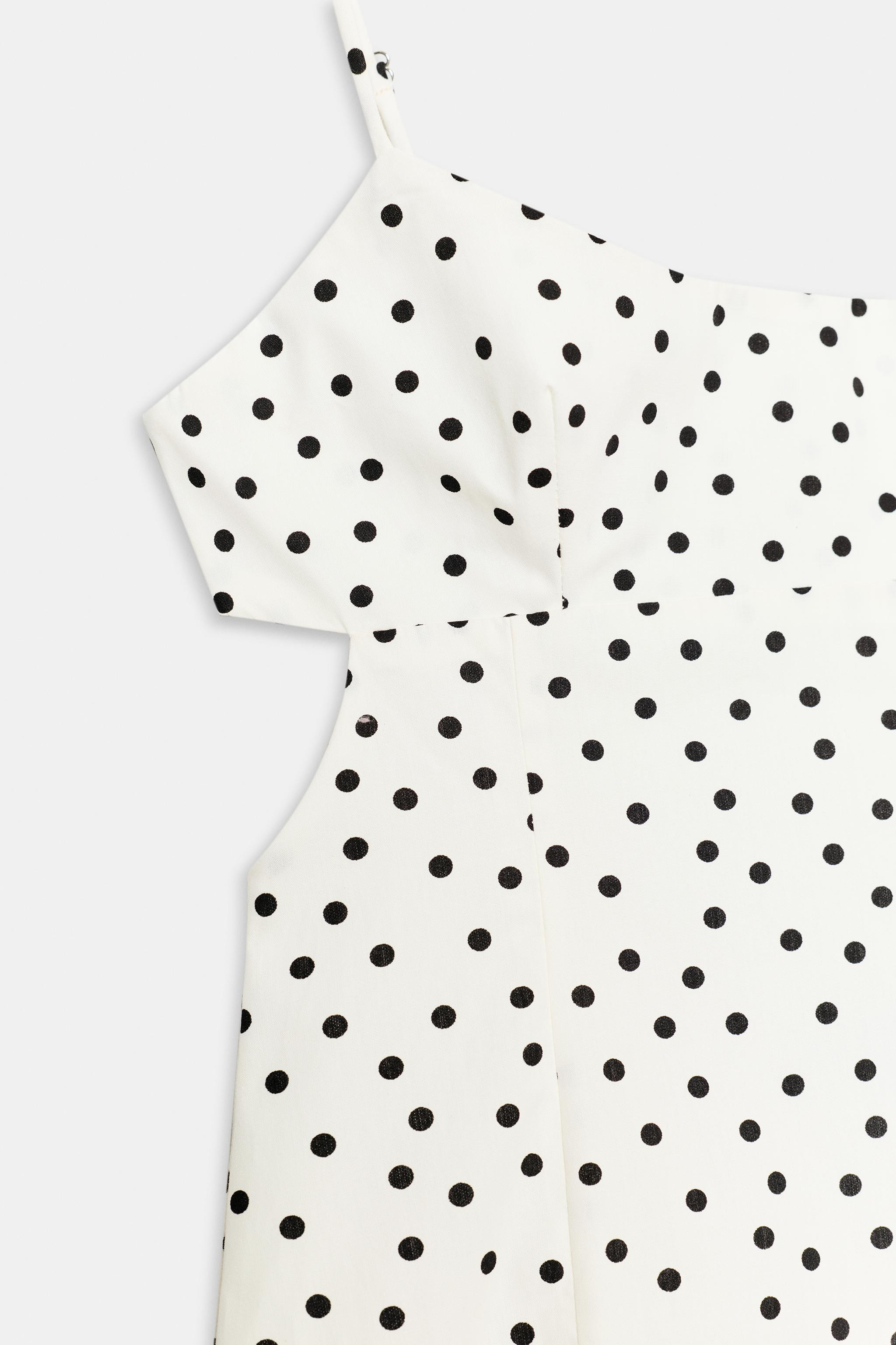 POLKA DOT STRAPPY MIDI DRESS | Zara US