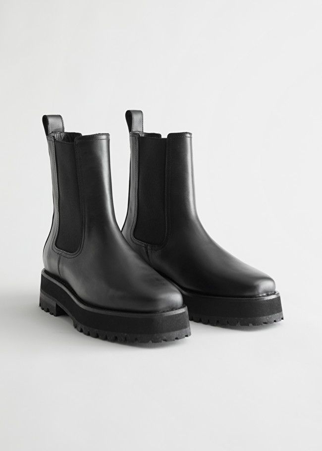 Squared Toe Leather Chelsea Boots | & Other Stories (EU + UK)