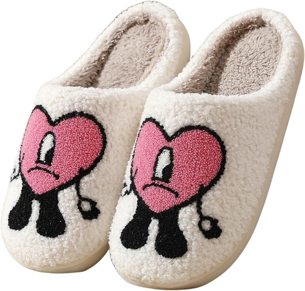 LEZIRTOI Bad Cute Bunny Slippers For Women Men Couple Casual Shoes Cartoon Plush Indoor Outdoor S... | Amazon (US)