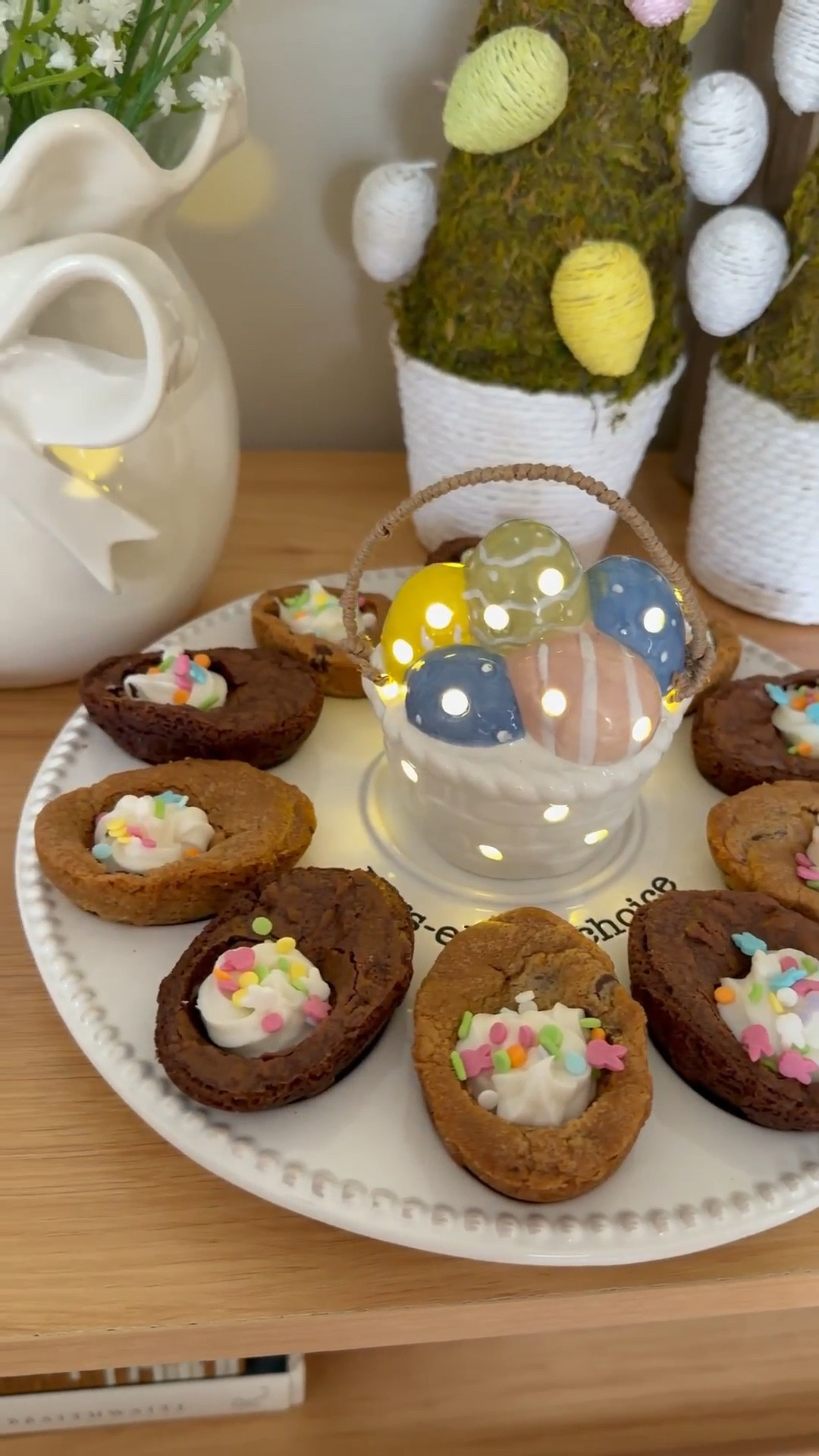 I absolutely love these trays from @mudpiegift, they are so cute and there are so many different light-up sitters to add for every holiday! The Easter basket is my fave🥰 I decided to make the viral brownie and cookie “deviled eggs” and they look so adorable on the tray! 

#LTKSeasonal #LTKHome