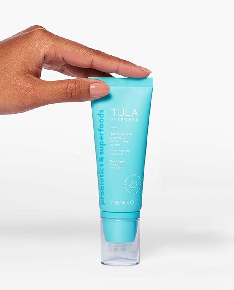 TULA Skin Care Face Filter Blurring and Moisturizing Primer - First Light, Evens the Appearance of Skin Tone & Redness, Hydrates & Improves Makeup Wear | Amazon (US)