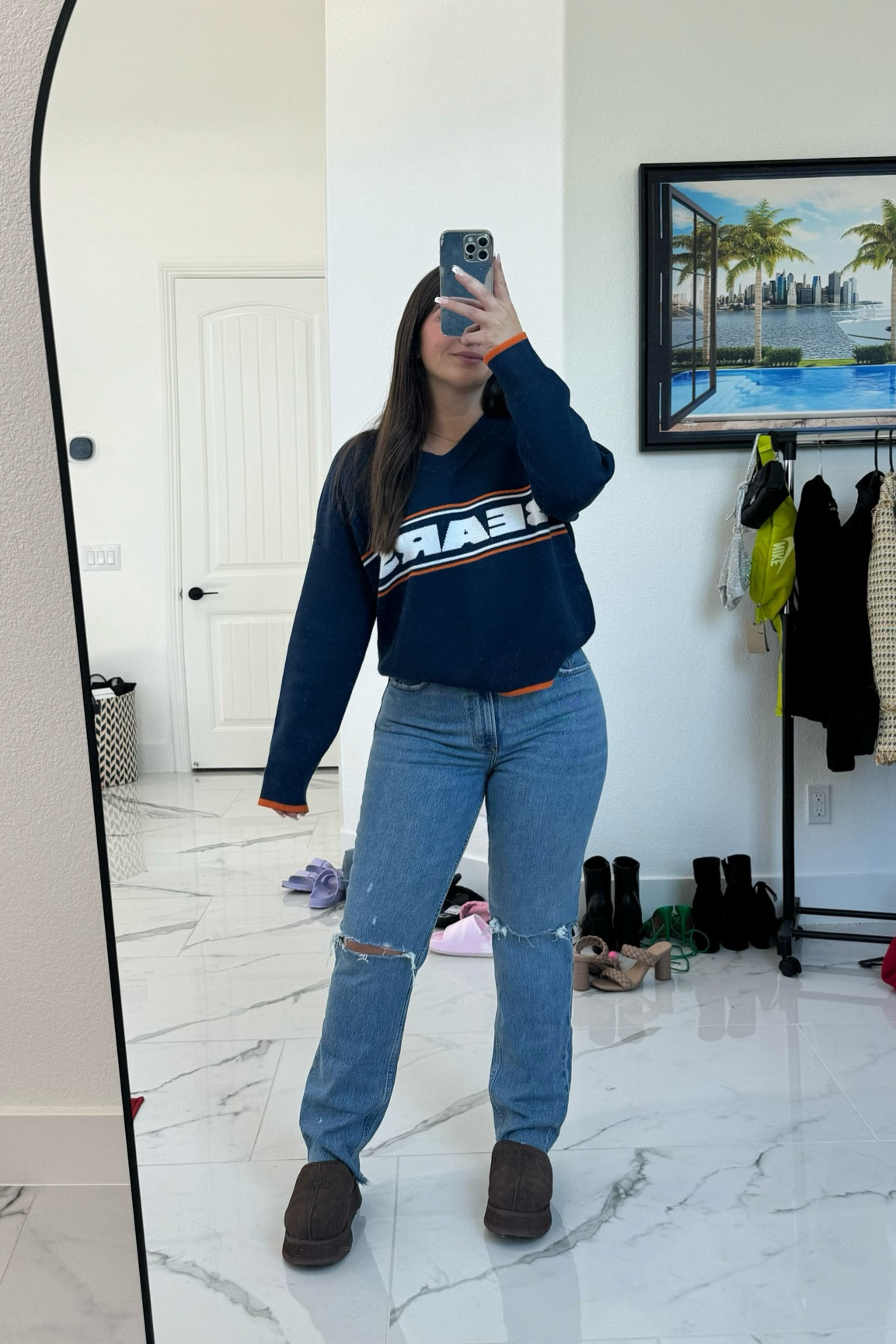 For all my football girlies, I found the cutest sportswear with all teams!! There’s these soft v neck sweaters, big oversized crewneck sweaters, graphic tees etc! & they’re on sale!!! And so are my jeans!!! Plus you can stack code SUITEAF for an additional 15% off the sale price too!! #denim #jeans #sale #sports #gamedayoutfitideas 

#LTKBacktoSchool #LTKFindsUnder100 #LTKxAF