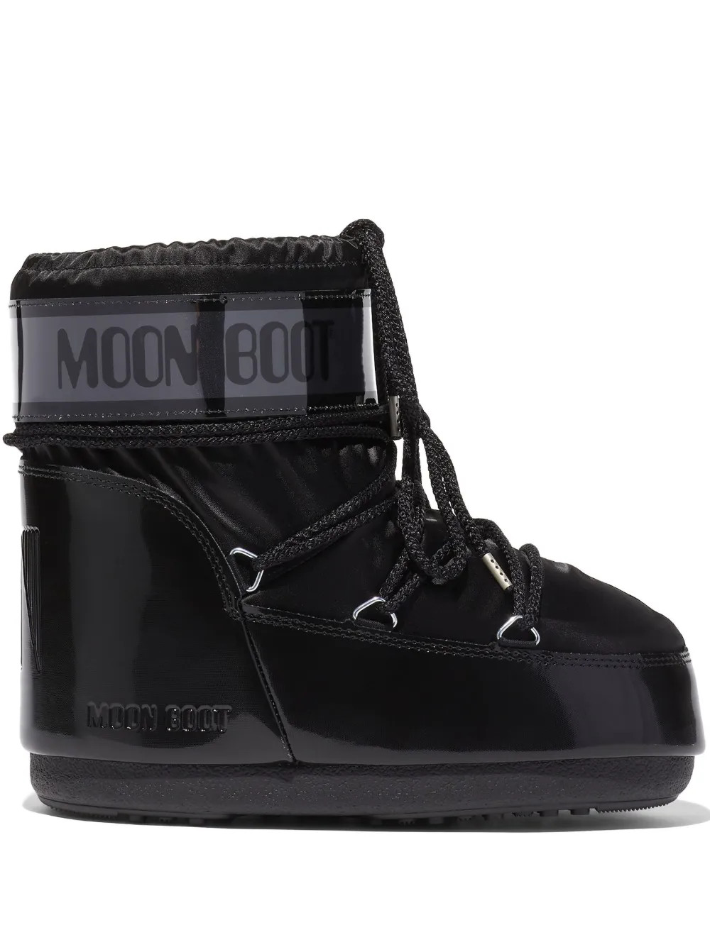 Moon Boot Icon Glance Low Snow Boots | Black | FARFETCH UK | Farfetch Global