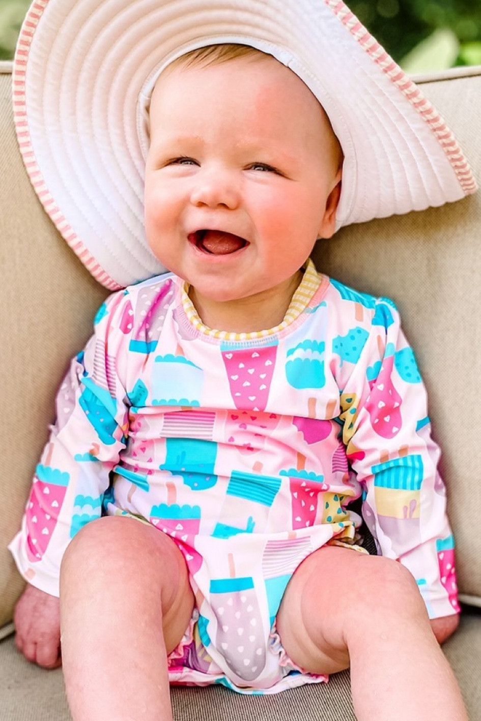 This ice cream Social rash guards swimsuit is on sale for $17 today!! RuffleButts suits are my absolute favorite. 🤍

#LTKkids #LTKbaby #LTKswim