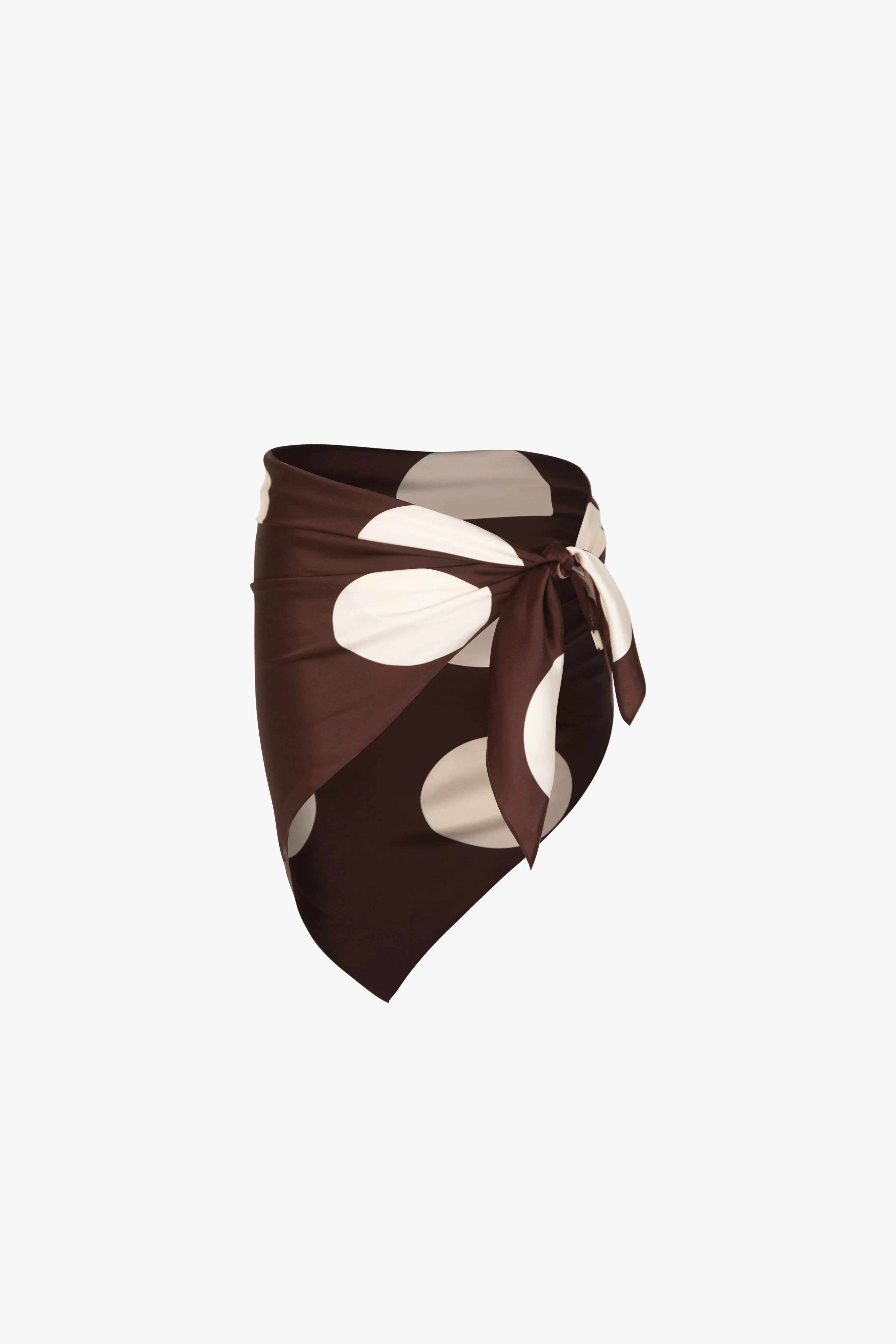 Silk Scarf (Chocolate Brown Polka Dot) | SAME