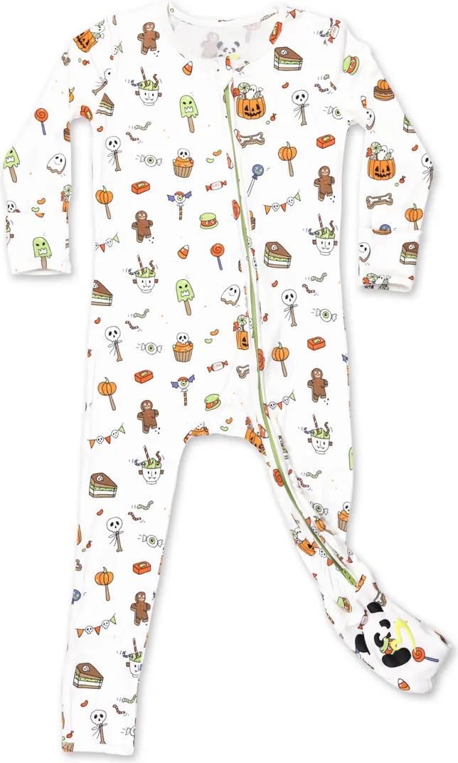 Bellabu Bear Halloween Candy Convertible Footie Pajamas | Nordstrom | Nordstrom