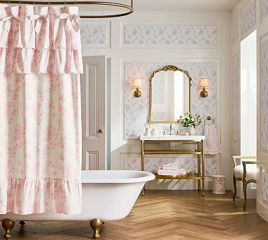 LoveShackFancy Ditsy Floral Shower Curtain | Pottery Barn (US)