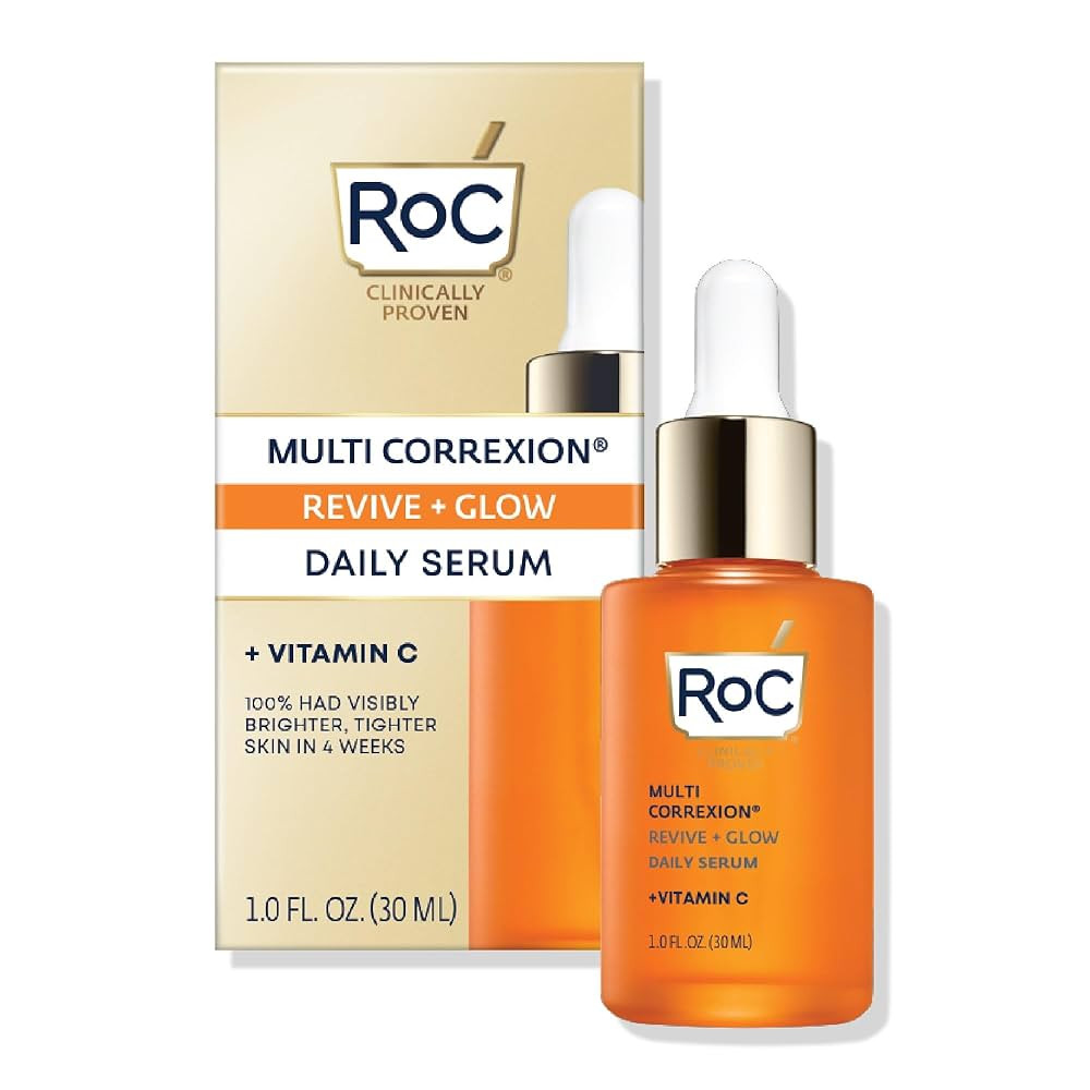 RoC Multi Correxion Revive + Glow 10% Active Vitamin C Serum for Face, Daily Anti-Aging Wrinkle a... | Amazon (US)