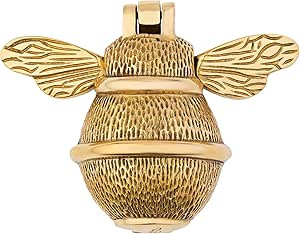 Bee Door Knocker for Front Door | Polished Solid Brass Bee | Brass Knockers with Strike Plate | U... | Amazon (US)