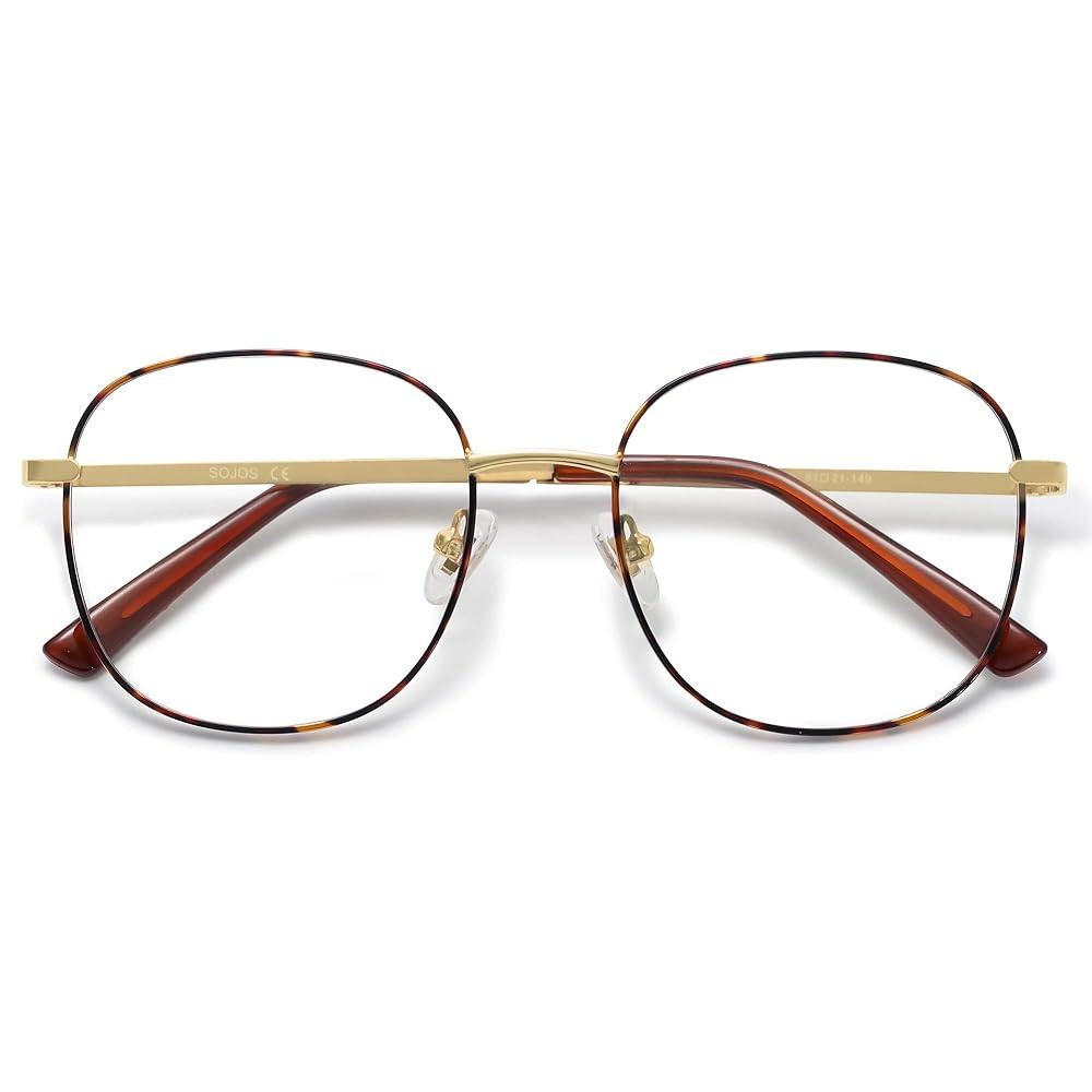 SOJOS Classic Square Blue Light Blocking Glasses for Women Men Stylish Computer Glasses SJ1137 | Amazon (US)
