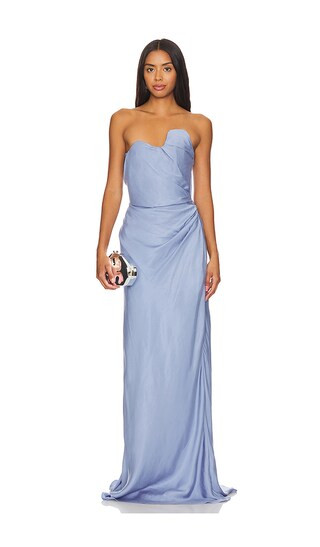 Rachel Gilbert Aries Maxi Dress in Blue. - size 1 (also in 0) | Revolve Clothing (Global)