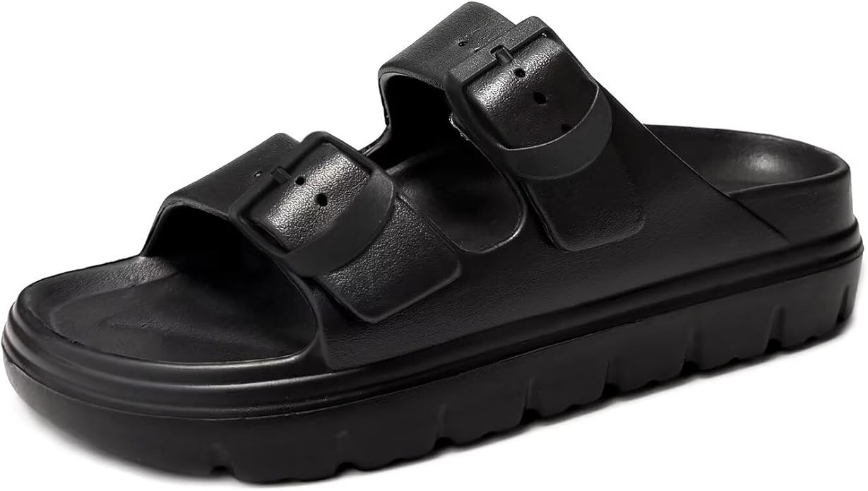 Haifago Womens Platform Sandals with Arch Support, Summer Beach Slides with Adjustable Buckle, Co... | Amazon (US)