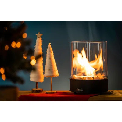 Planika Chantico Glassfire Tabletop Bioethanol Fireplace - Free Standing Bio Fireplace - Outdoor & Indoor Mini Fire Pit - Bio Fuel Heaters For Home & | Wayfair North America