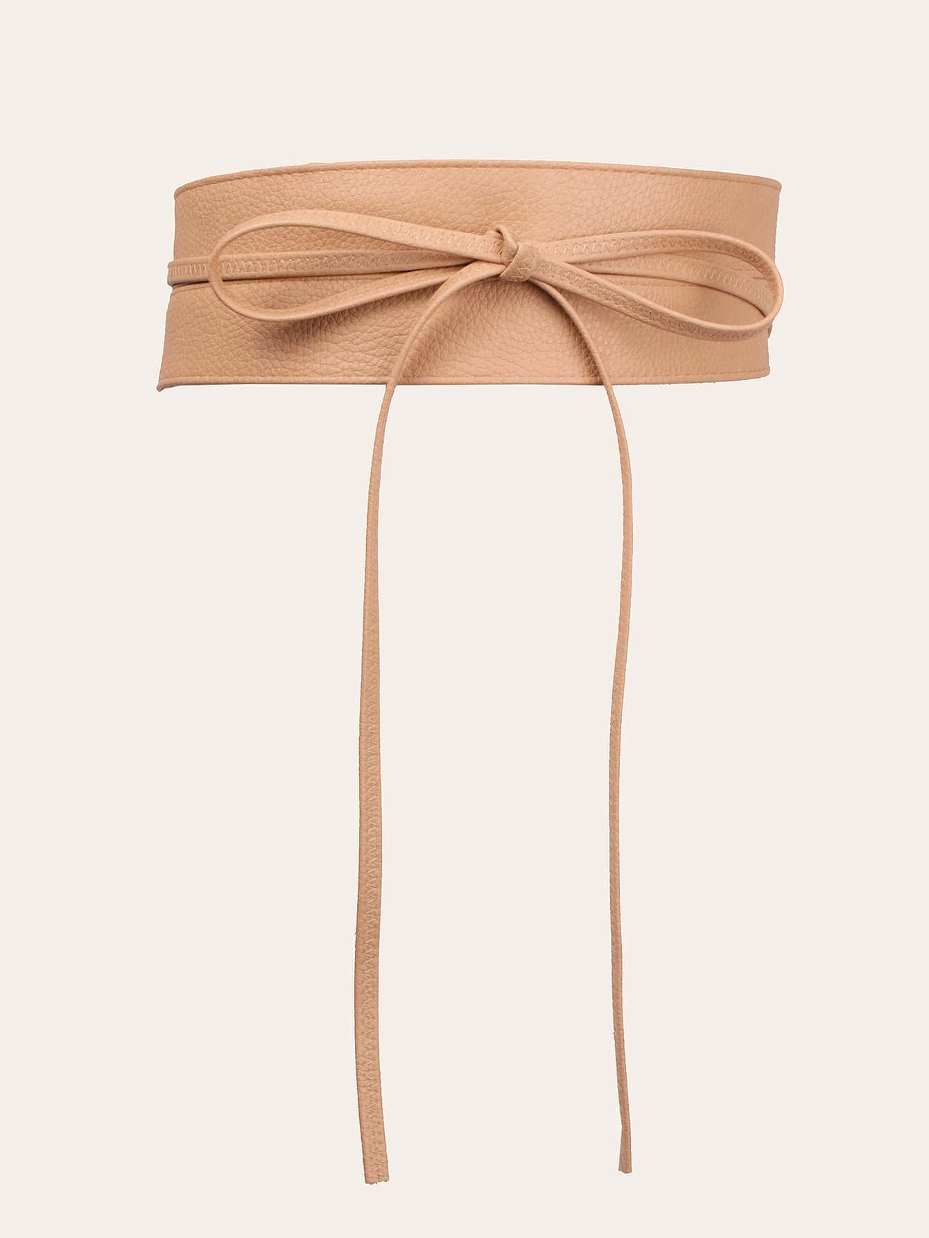 1pc Solid PU Obi Waist Belt | SHEIN
