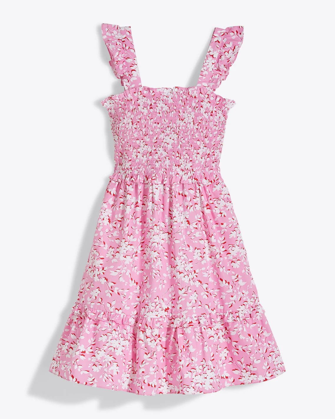 Shania Smocked Dress in Pink Shadow Floral | Draper James (US)